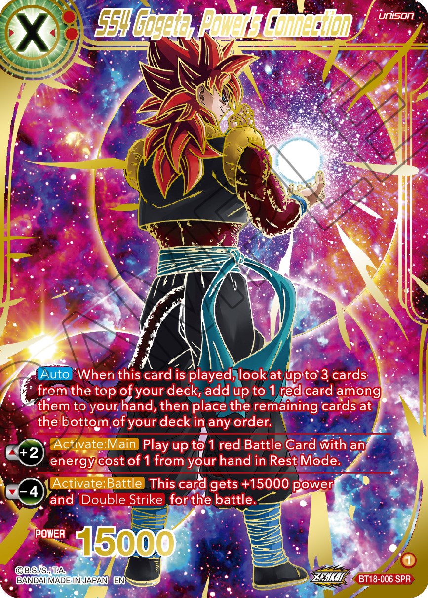 SS4 Gogeta, Power's Connection (SPR) (BT18-006) [Dawn of the Z-Legends] | Mindsight Gaming