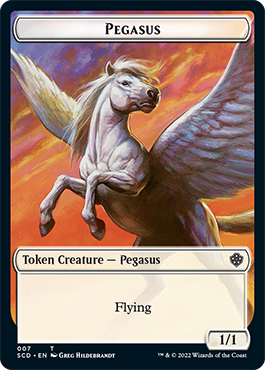 Pegasus // Thopter Double-Sided Token [Starter Commander Decks] | Mindsight Gaming