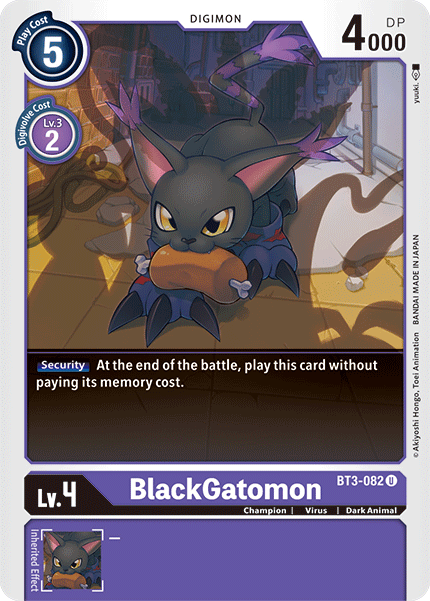 BlackGatomon [BT3-082] [Release Special Booster Ver.1.5] | Mindsight Gaming