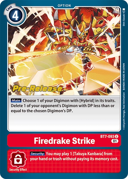 Firedrake Strike [BT7-093] [Next Adventure Pre-Release Cards] | Mindsight Gaming