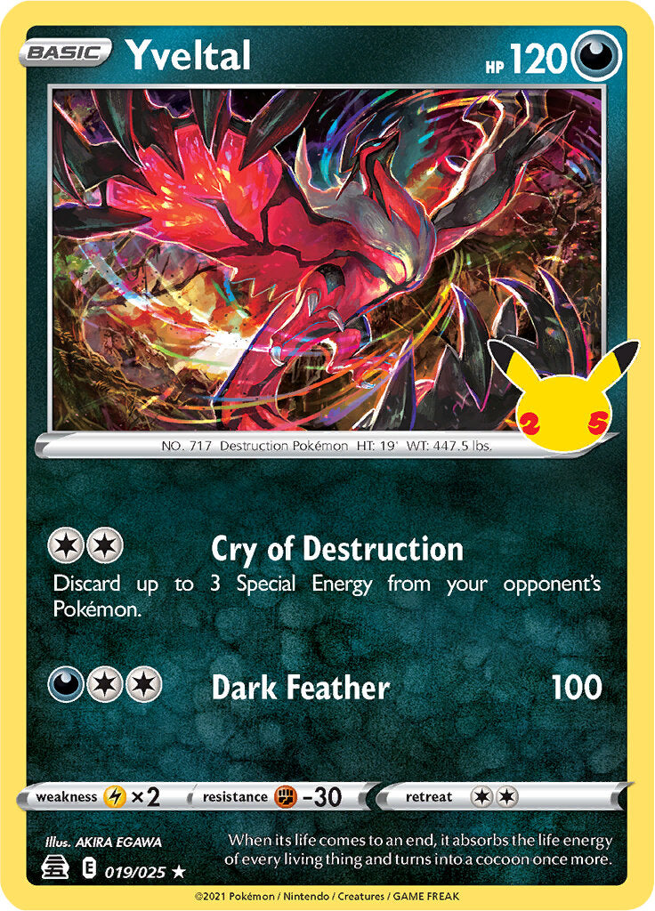 Yveltal (019/025) [Celebrations: 25th Anniversary] | Mindsight Gaming