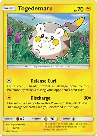 Togedemaru (26/30) [Sun & Moon: Trainer Kit - Alolan Raichu] | Mindsight Gaming