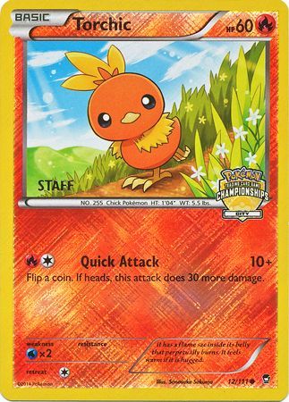 Torchic (12/111) (City Championship Promo Staff) [XY: Furious Fists] | Mindsight Gaming