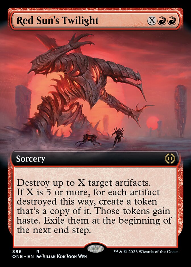 Red Sun's Twilight (Extended Art) [Phyrexia: All Will Be One] | Mindsight Gaming