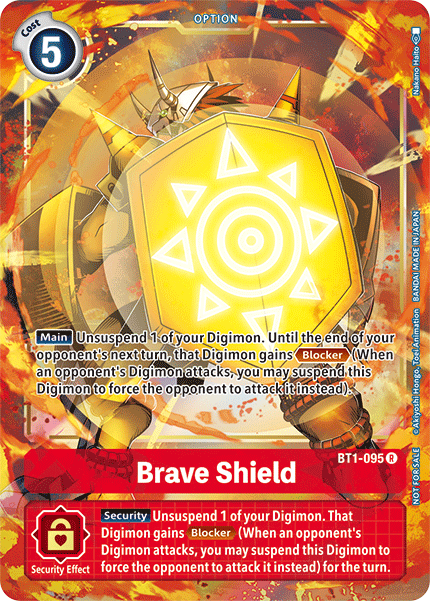 Brave Shield [BT1-095] (Dash Pack) [Release Special Booster Ver.1.5 Promos] | Mindsight Gaming