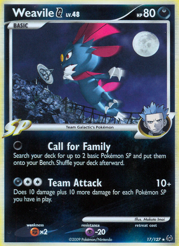 Weavile G (17/127) [Platinum: Base Set] | Mindsight Gaming