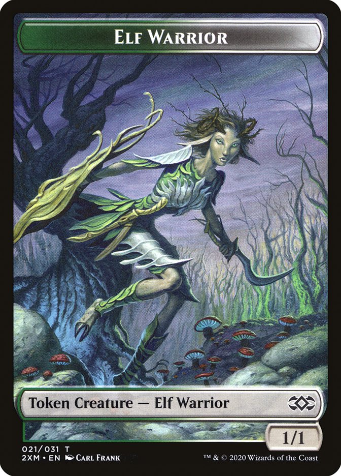 Elf Warrior Token [Double Masters] | Mindsight Gaming