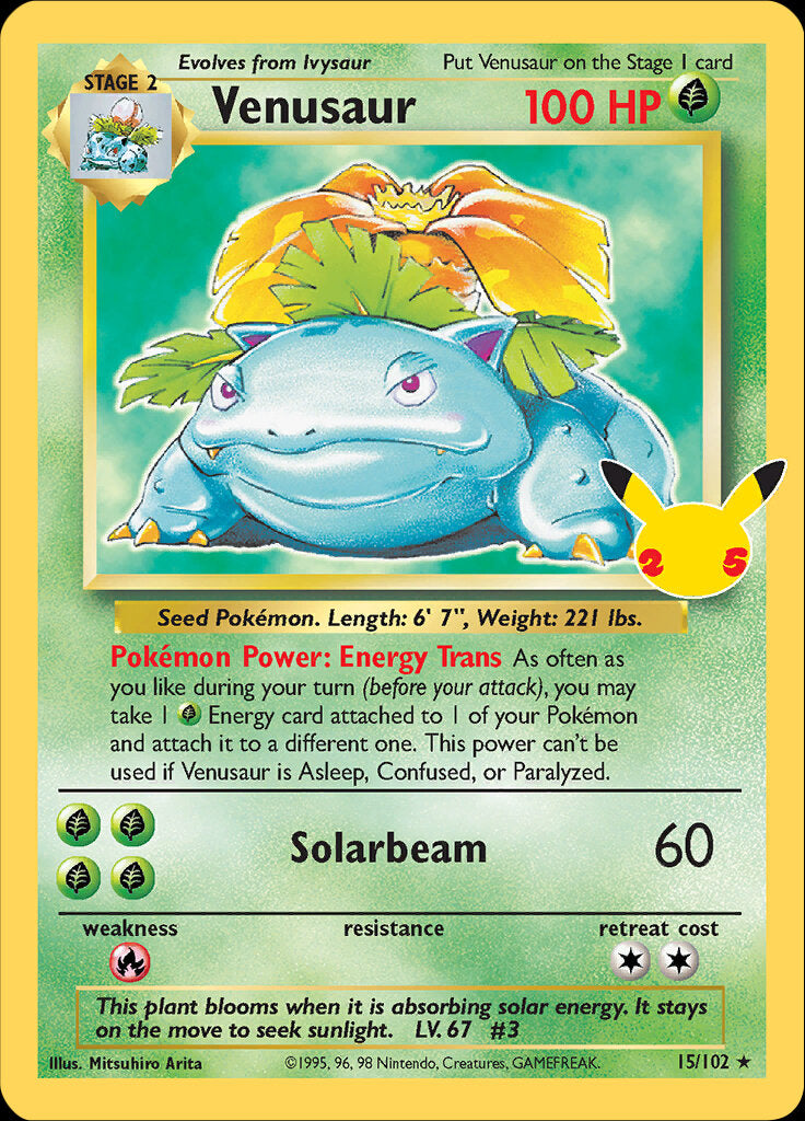 Venusaur (15/102) [Celebrations: 25th Anniversary - Classic Collection] | Mindsight Gaming