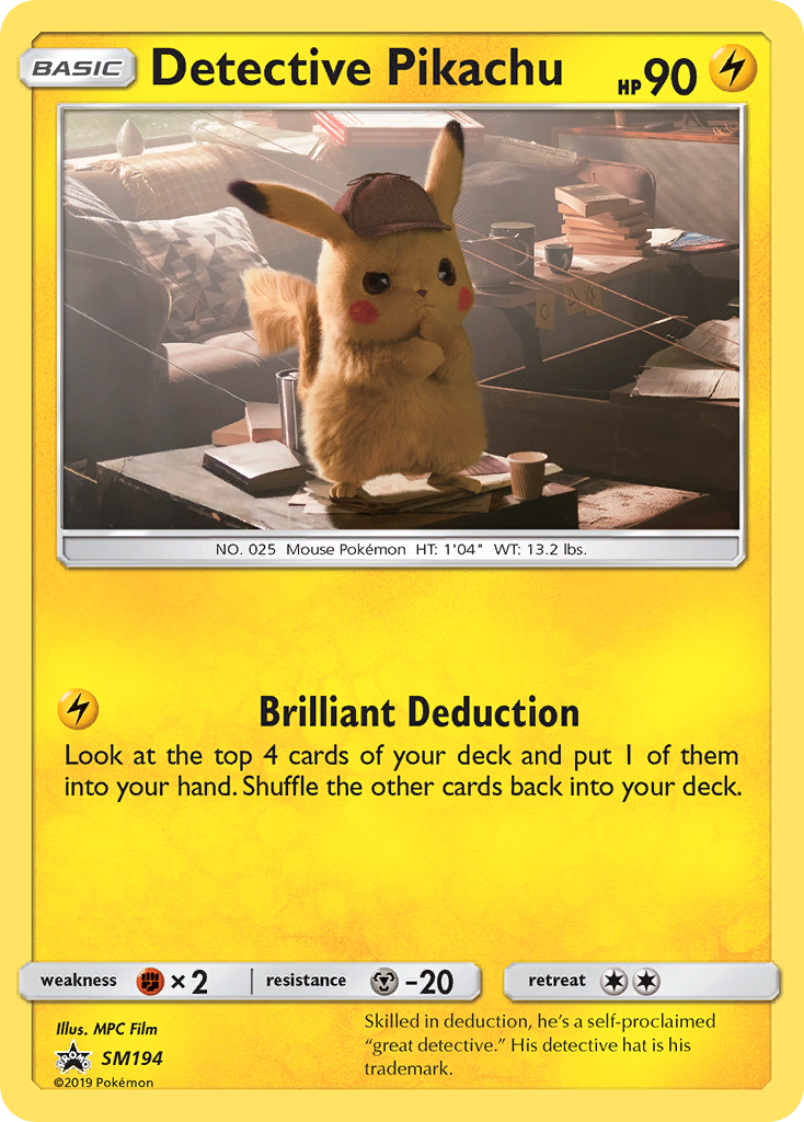 Detective Pikachu (SM194) [Sun & Moon: Black Star Promos] | Mindsight Gaming