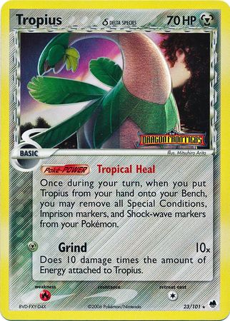 Tropius (23/101) (Delta Species) (Stamped) [EX: Dragon Frontiers] | Mindsight Gaming