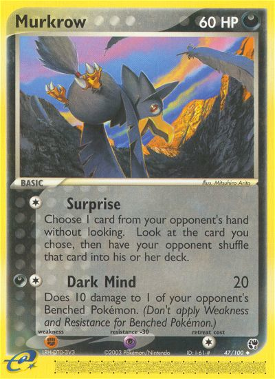 Murkrow (47/100) [EX: Sandstorm] | Mindsight Gaming