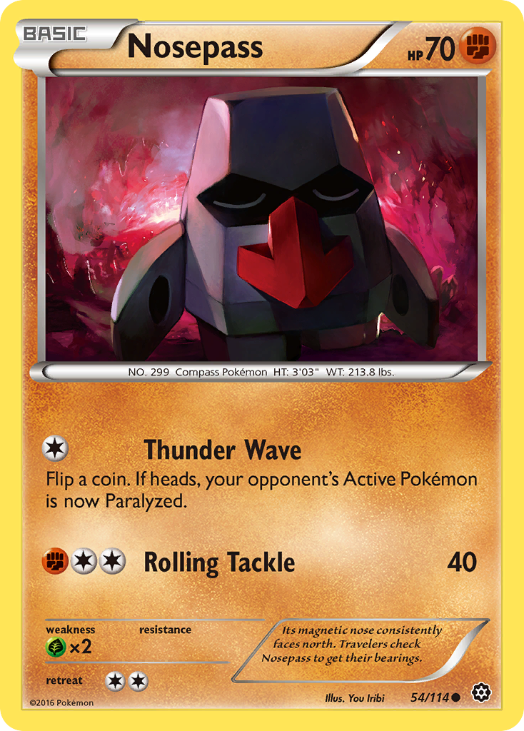 Nosepass (54/114) [XY: Steam Siege] | Mindsight Gaming