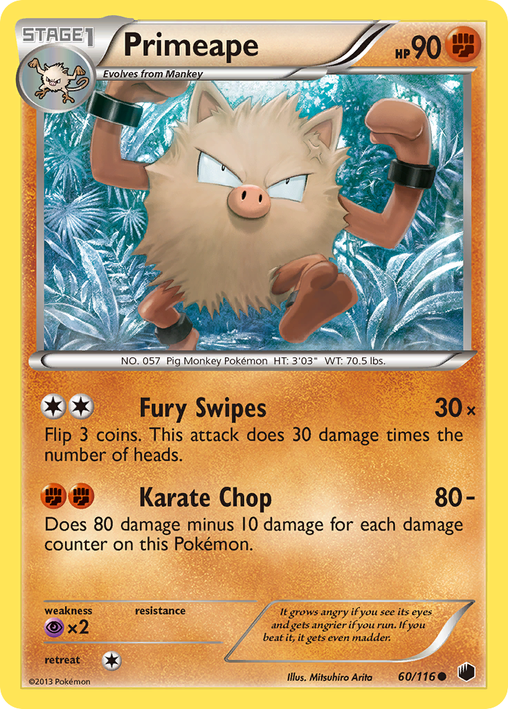 Primeape (60/116) [Black & White: Plasma Freeze] | Mindsight Gaming