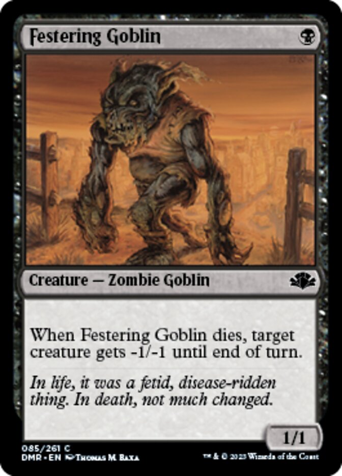 Festering Goblin [Dominaria Remastered] | Mindsight Gaming