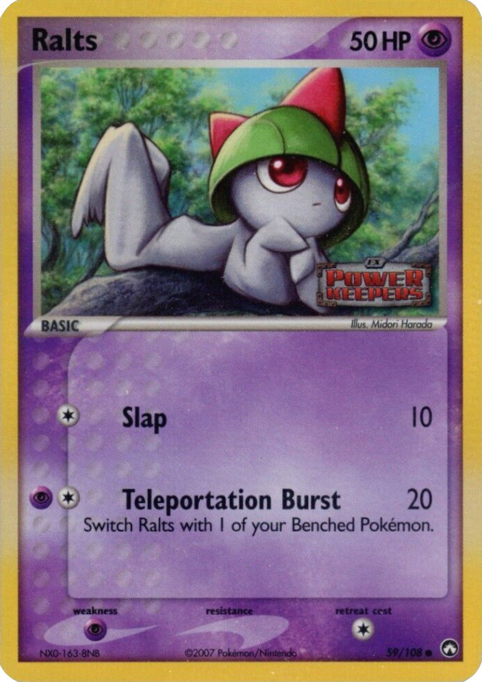 Ralts (59/108) (Stamped) [EX: Power Keepers] | Mindsight Gaming