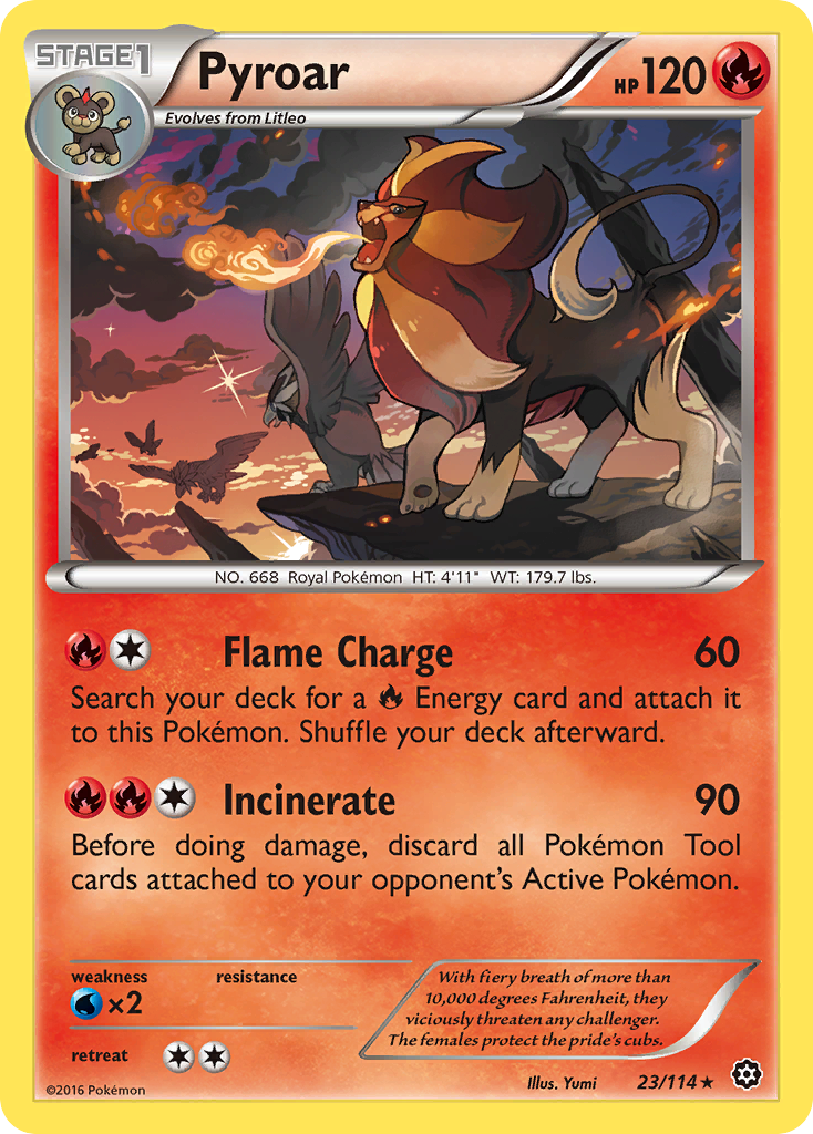 Pyroar (23/114) [XY: Steam Siege] | Mindsight Gaming