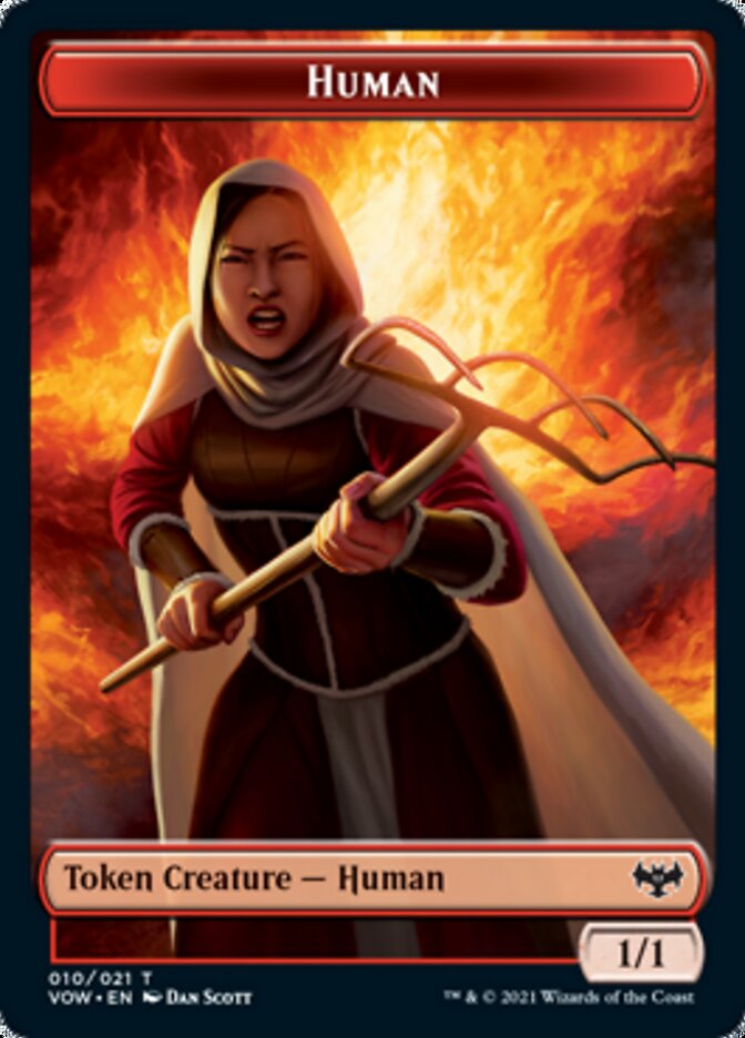 Human Token (010) [Innistrad: Crimson Vow Tokens] | Mindsight Gaming