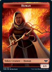 Wolf (011) // Human (010) Double-sided Token [Innistrad: Crimson Vow Tokens] | Mindsight Gaming