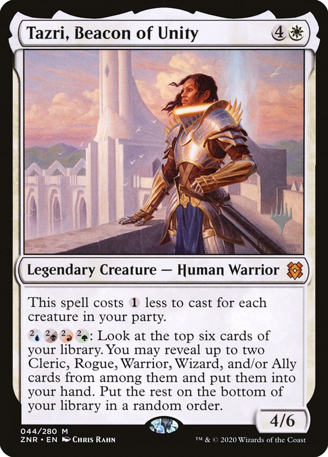 Tazri, Beacon of Unity (Promo Pack) [Zendikar Rising Promos] | Mindsight Gaming