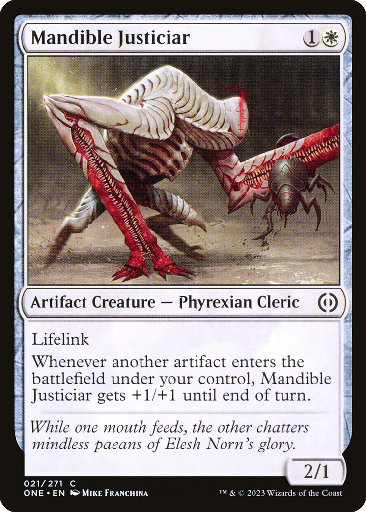 Mandible Justiciar [Phyrexia: All Will Be One] | Mindsight Gaming