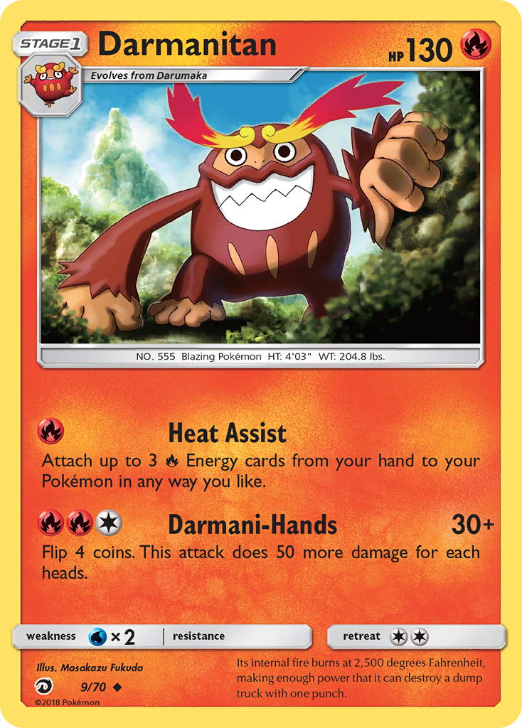 Darmanitan (9/70) [Sun & Moon: Dragon Majesty] | Mindsight Gaming