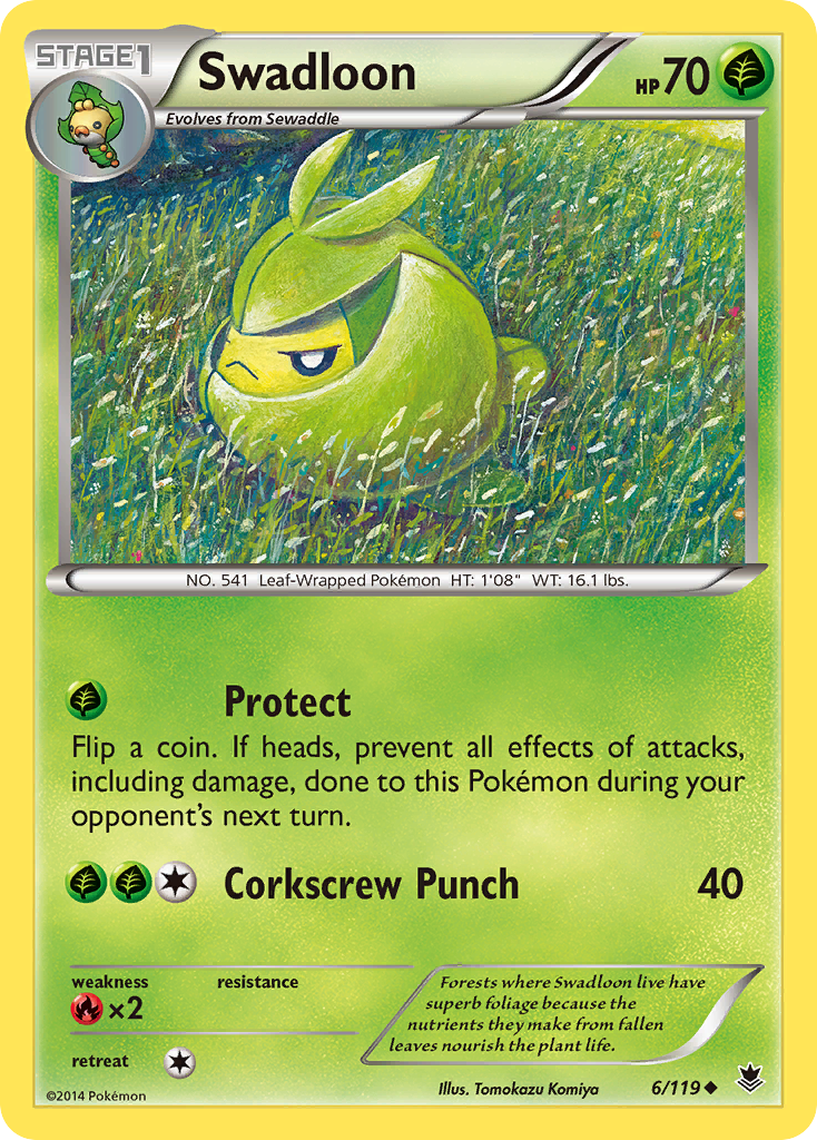 Swadloon (6/119) [XY: Phantom Forces] | Mindsight Gaming