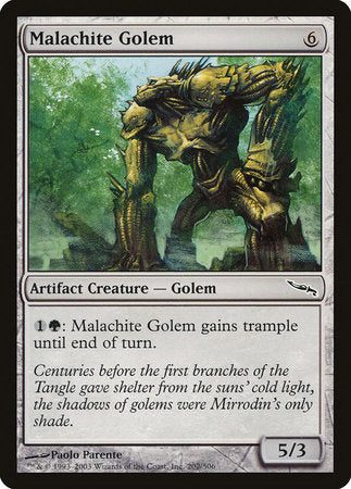 Malachite Golem [Mirrodin] | Mindsight Gaming