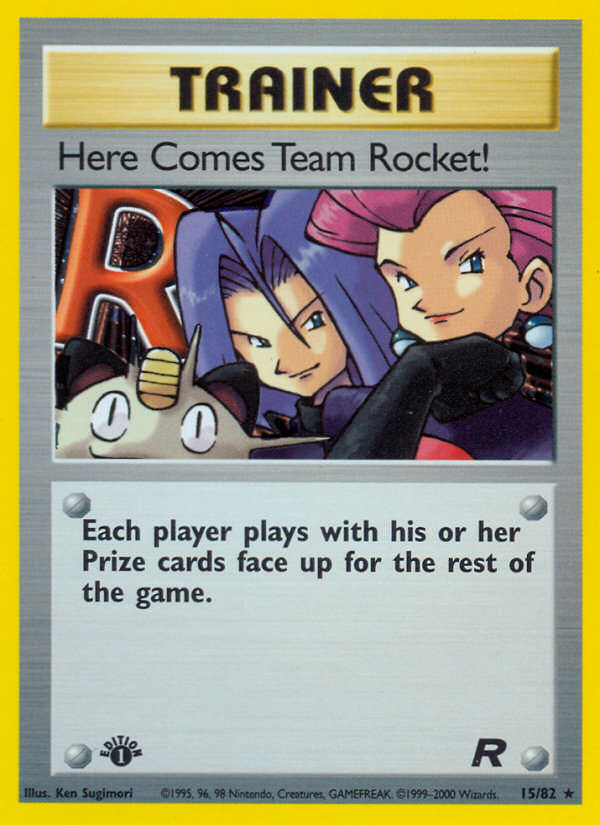 Here Comes Team Rocket! (15/82) [Team Rocket 1st Edition] | Mindsight Gaming