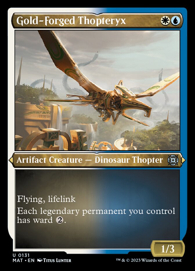 Gold-Forged Thopteryx (Foil Etched) [March of the Machine: The Aftermath] | Mindsight Gaming