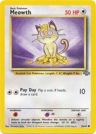 Meowth (56/64) [Jungle Unlimited] | Mindsight Gaming