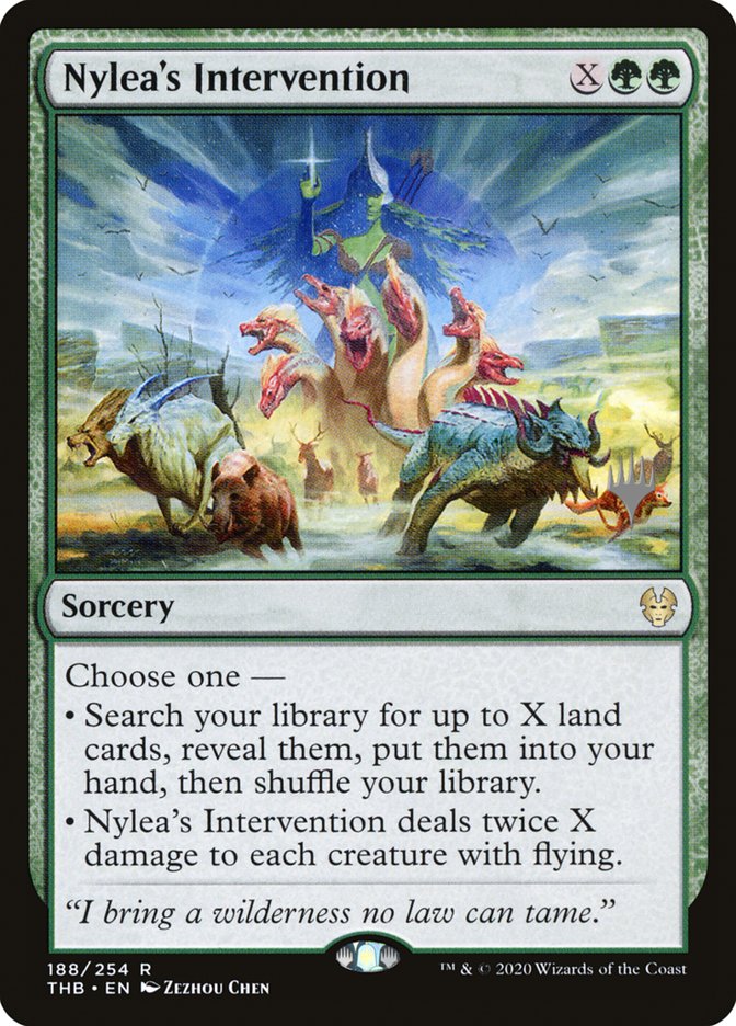 Nylea's Intervention (Promo Pack) [Theros Beyond Death Promos] | Mindsight Gaming