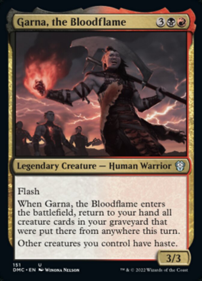 Garna, the Bloodflame [Dominaria United Commander] | Mindsight Gaming