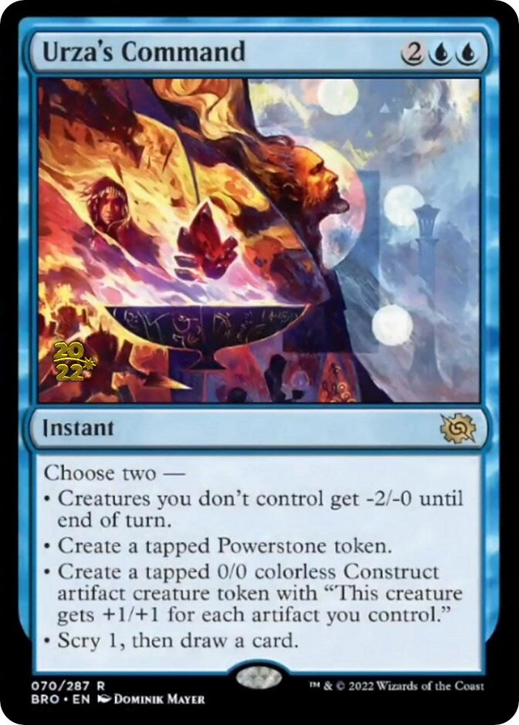 Urza's Command [The Brothers' War: Prerelease Promos] | Mindsight Gaming