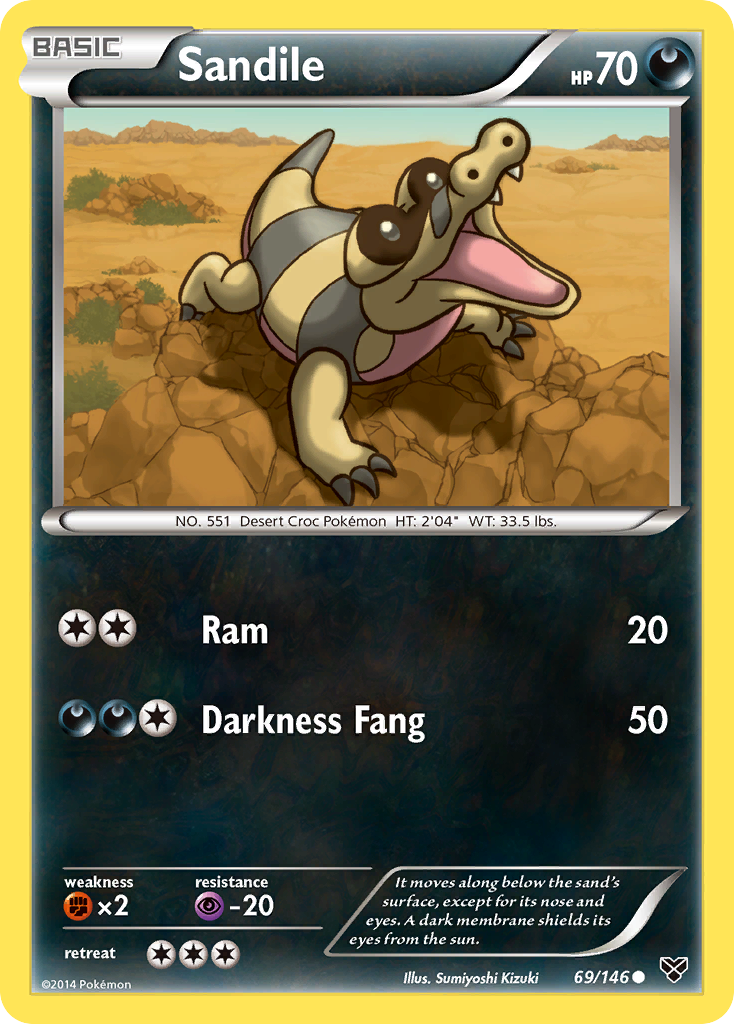 Sandile (69/146) [XY: Base Set] | Mindsight Gaming