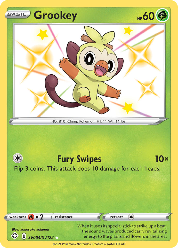 Grookey (SV004/SV122) [Sword & Shield: Shining Fates] | Mindsight Gaming