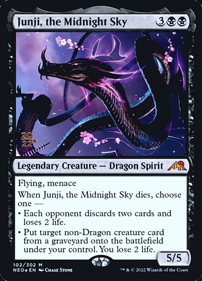 Junji, the Midnight Sky [Kamigawa: Neon Dynasty Prerelease Promos] | Mindsight Gaming