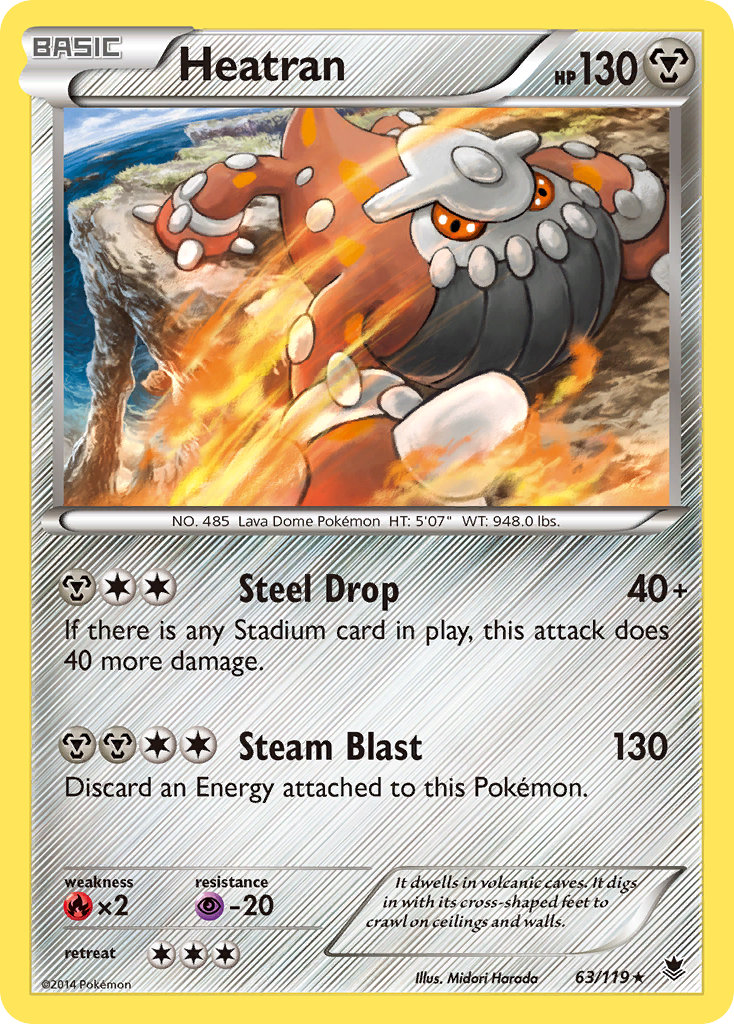 Heatran (63/119) [XY: Phantom Forces] | Mindsight Gaming