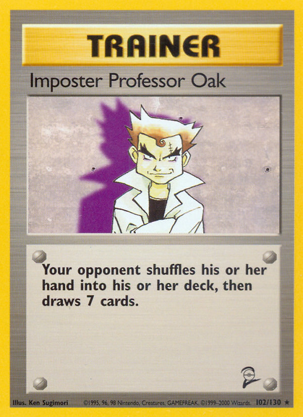 Imposter Professor Oak (102/130) [Base Set 2] | Mindsight Gaming