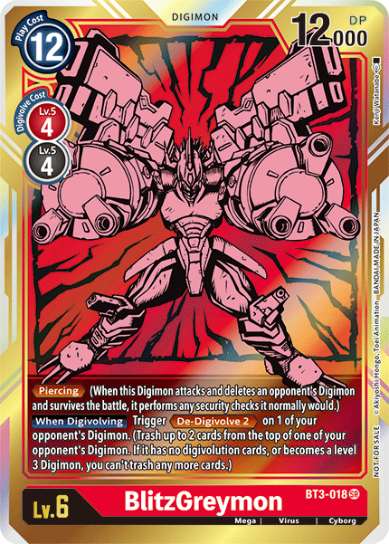 BlitzGreymon [BT3-018] (Alternate Art) [Release Special Booster Ver.1.5] | Mindsight Gaming