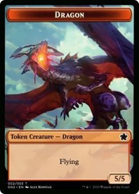 Dragon // Dinosaur Double-Sided Token [Game Night 2019 Tokens] | Mindsight Gaming