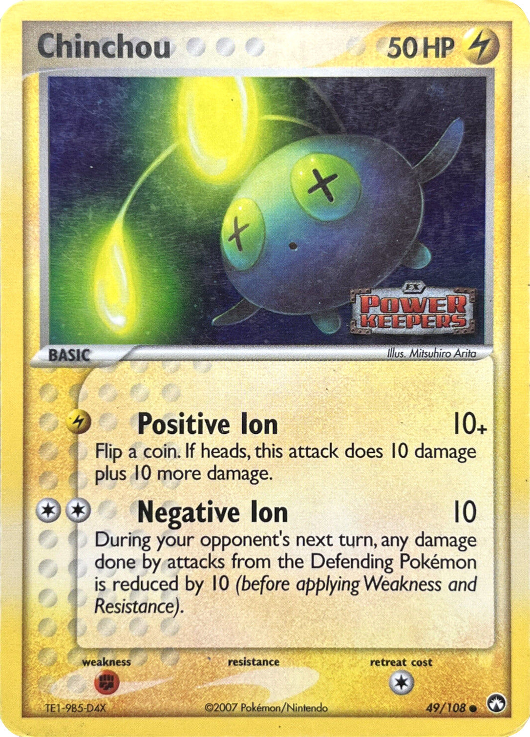 Chinchou (49/108) (Stamped) [EX: Power Keepers] | Mindsight Gaming