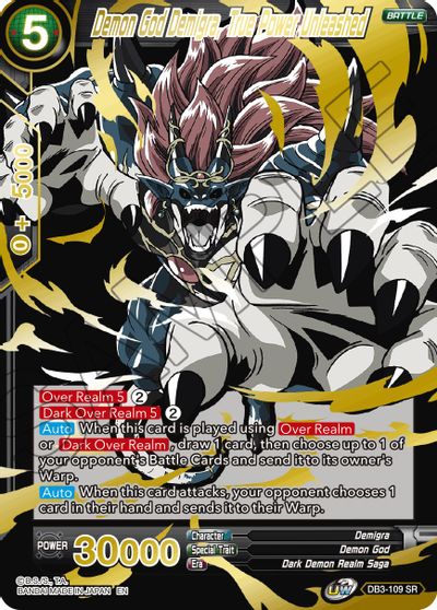 Demon God Demigra, True Power Unleashed (Alternate Art) (DB3-109) [Special Anniversary Set 2021] | Mindsight Gaming