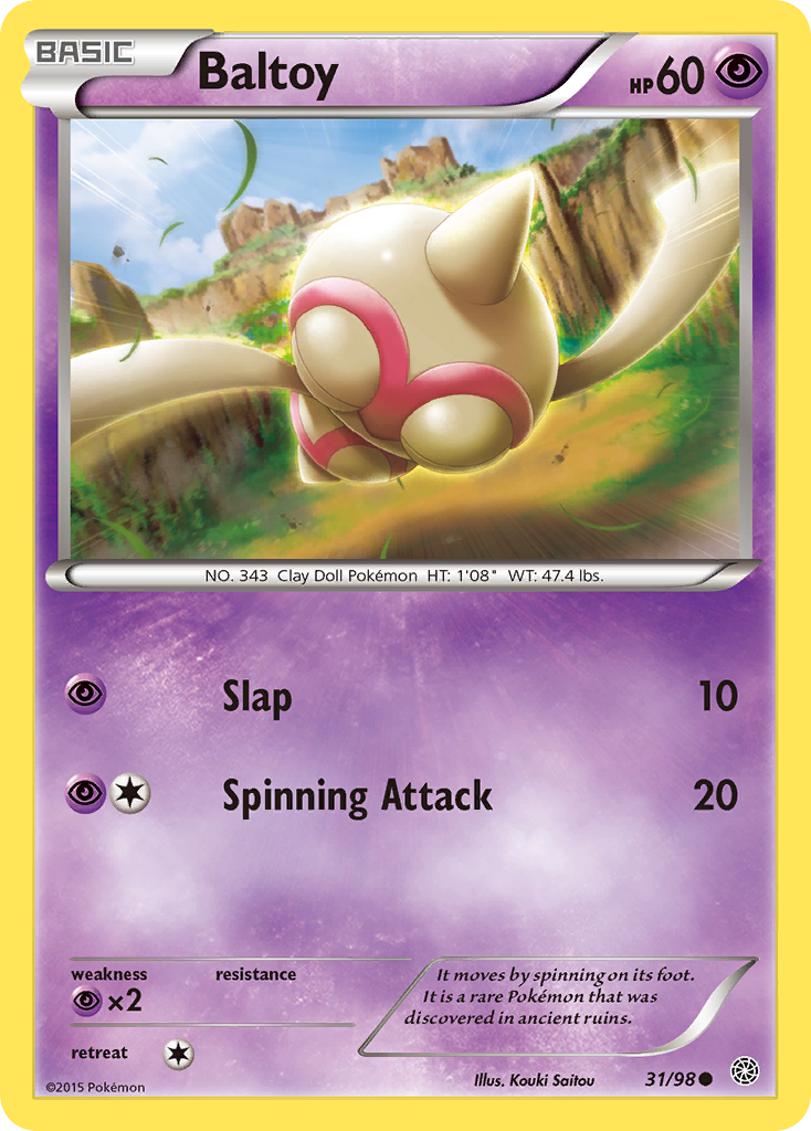 Baltoy (31/98) [XY: Ancient Origins] | Mindsight Gaming