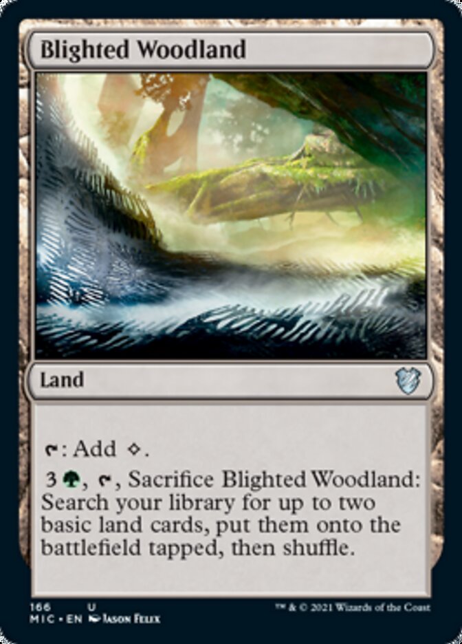 Blighted Woodland [Innistrad: Midnight Hunt Commander] | Mindsight Gaming