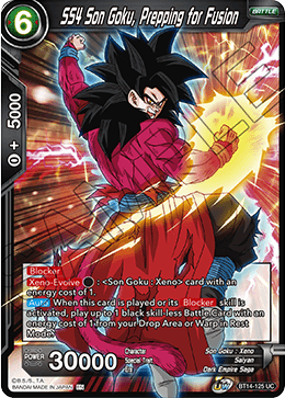 SS4 Son Goku, Prepping for Fusion (BT14-125) [Cross Spirits] | Mindsight Gaming