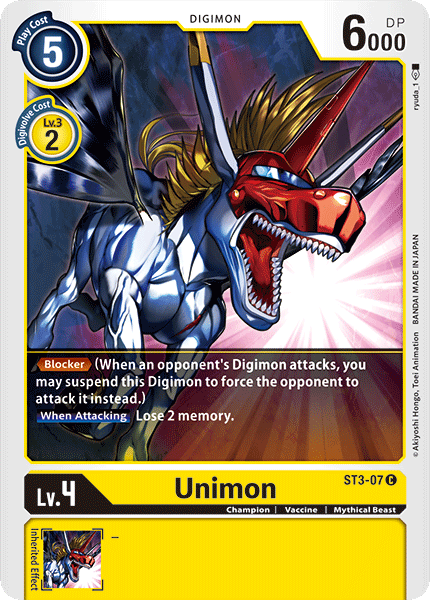 Unimon [ST3-07] [Starter Deck: Heaven's Yellow] | Mindsight Gaming