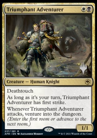 Triumphant Adventurer (Promo Pack) [Dungeons & Dragons: Adventures in the Forgotten Realms Promos] | Mindsight Gaming