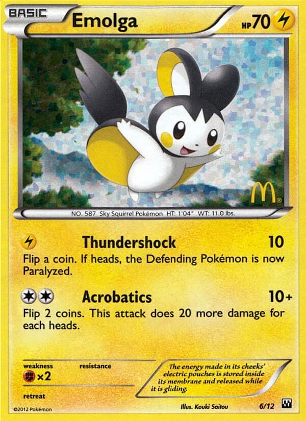 Emolga (6/12) [McDonald's Promos: 2012 Collection] | Mindsight Gaming