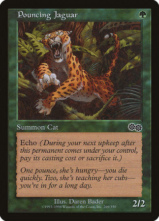 Pouncing Jaguar [Urza's Saga] | Mindsight Gaming