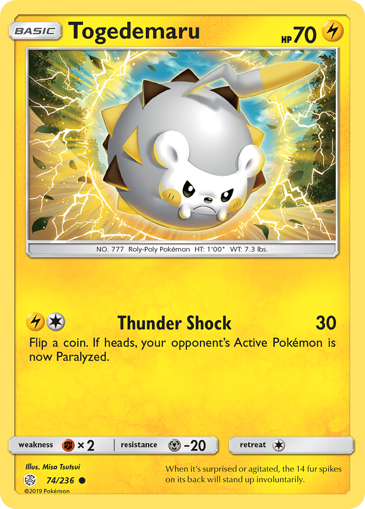 Togedemaru (74/236) [Sun & Moon: Cosmic Eclipse] | Mindsight Gaming